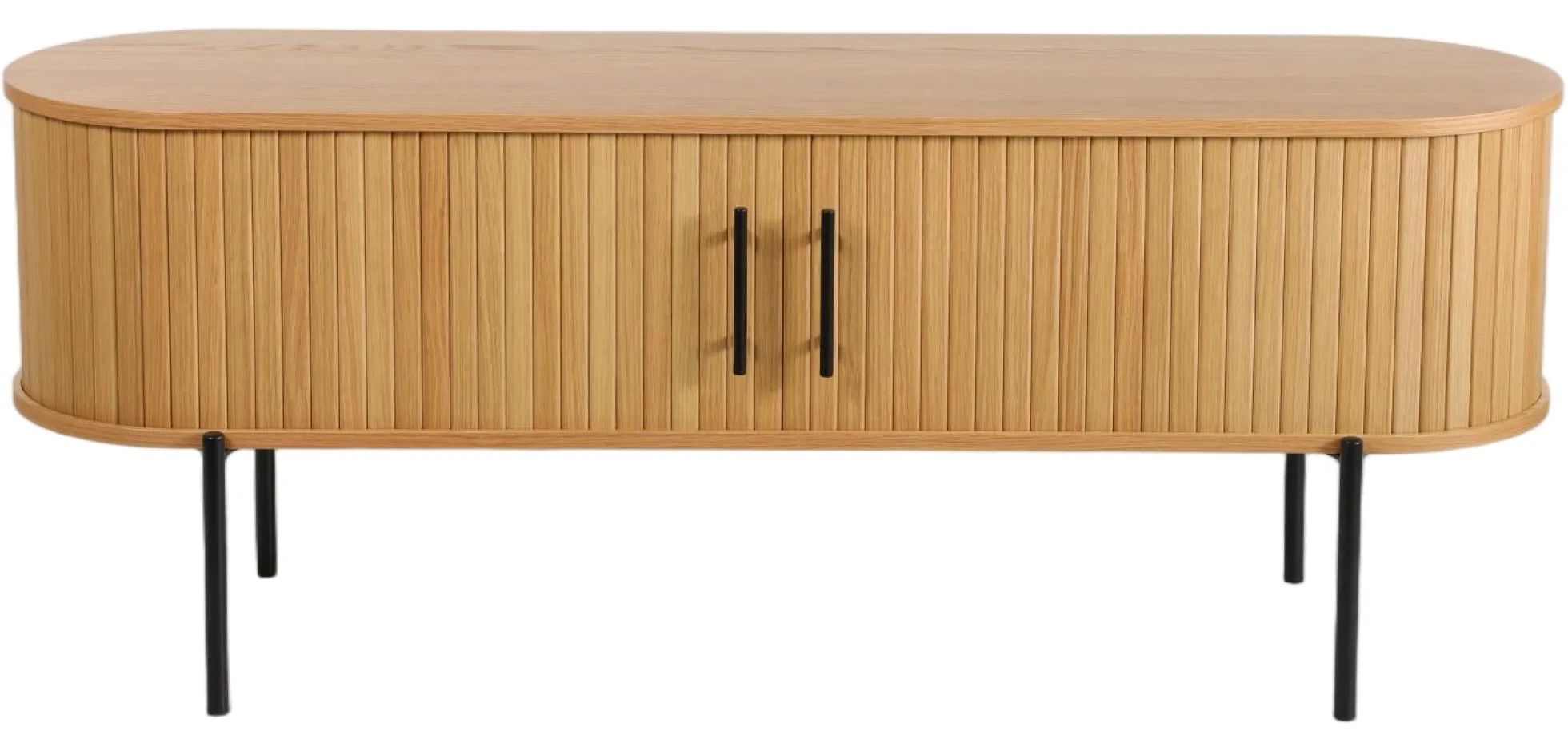 Palma jalousiskab 138x40x53,5cm eg natur/sort
