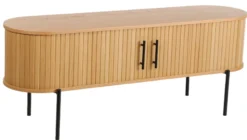 Palma jalousiskab 138x40x53,5cm eg natur/sort
