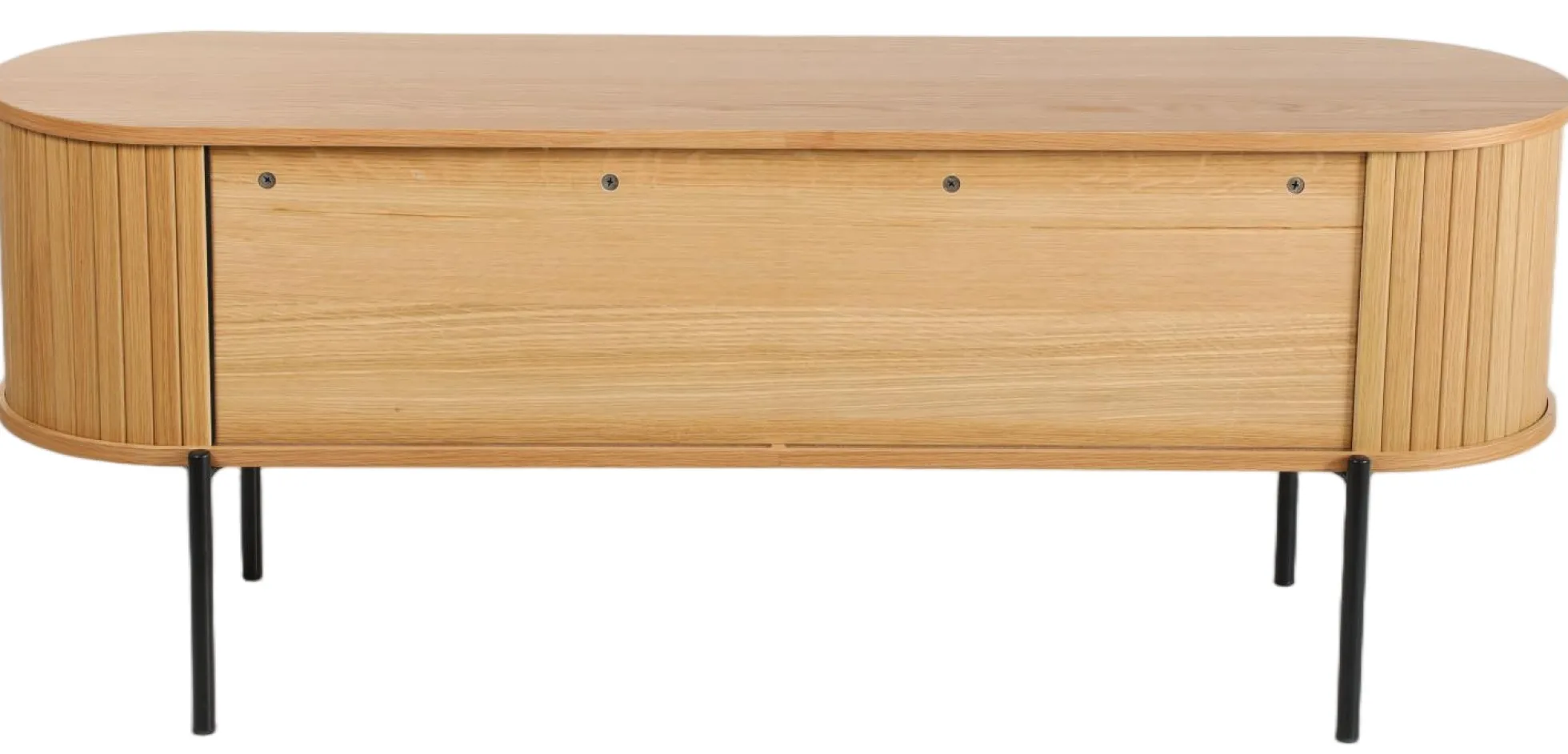 Palma jalousiskab 138x40x53,5cm eg natur/sort