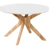 Palmi 120x120x75cm eg hvid/natur