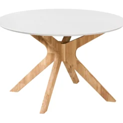 Palmi 120x120x75cm eg hvid/natur
