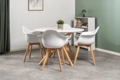 Palmi 120x120x75cm eg hvid/natur