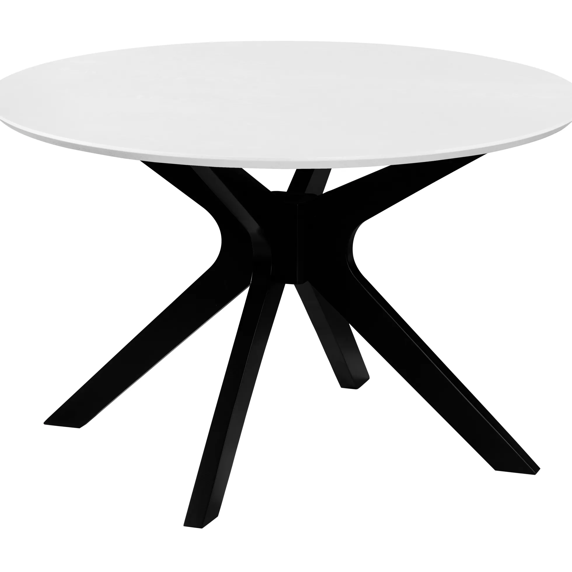 Palmi 120x120x75cm eg hvid/sort