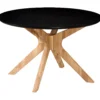 Palmi 120x120x75cm eg sort/natur