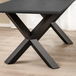 Pisa 185x90x75cm eg smoked/sort
