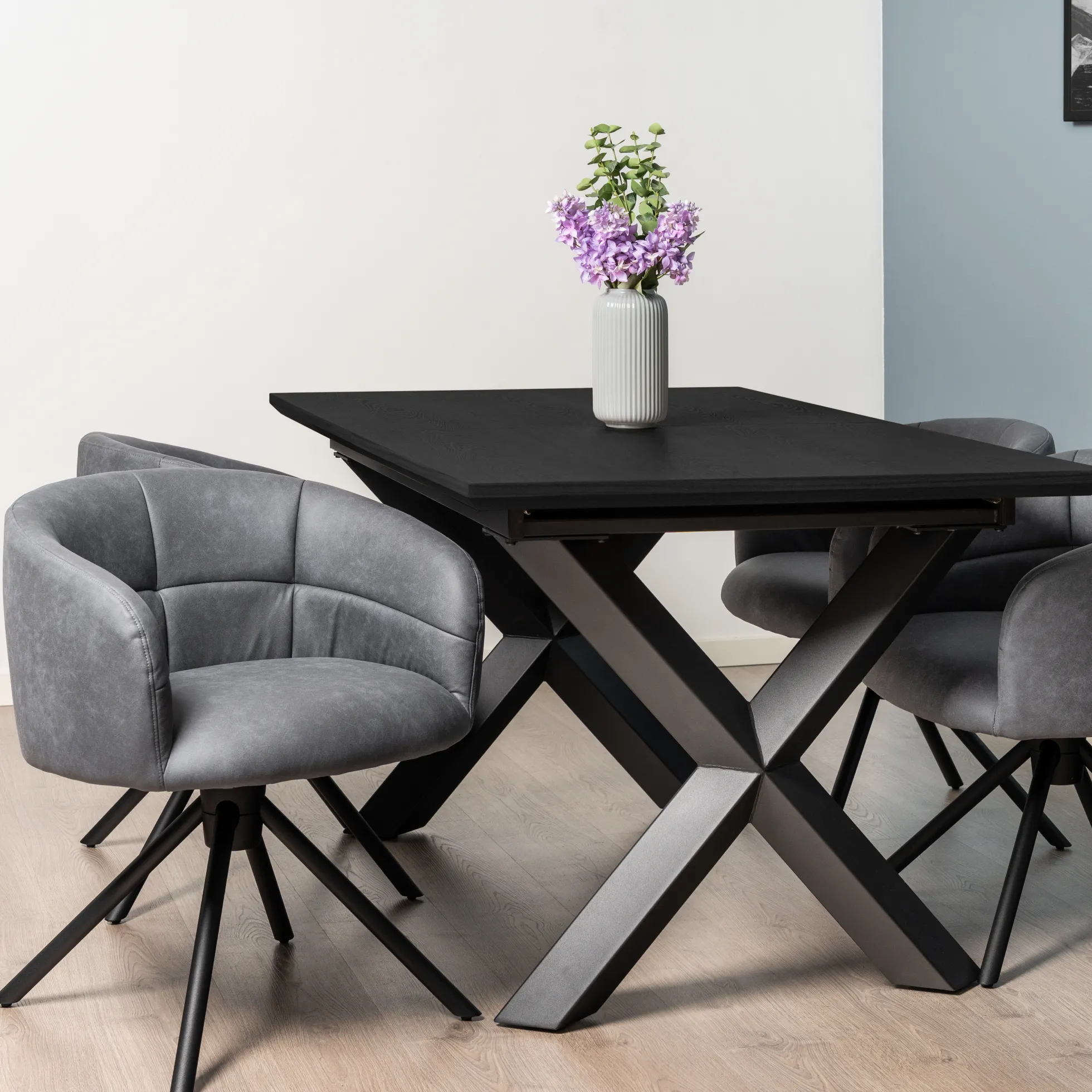 Pisa 185x90x75cm eg sort/sort