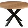 Portofino sildeben med stjernestel 120x120x75cm hvidolieret/sort