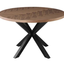Portofino sildeben med stjernestel 120x120x75cm mørkebrun