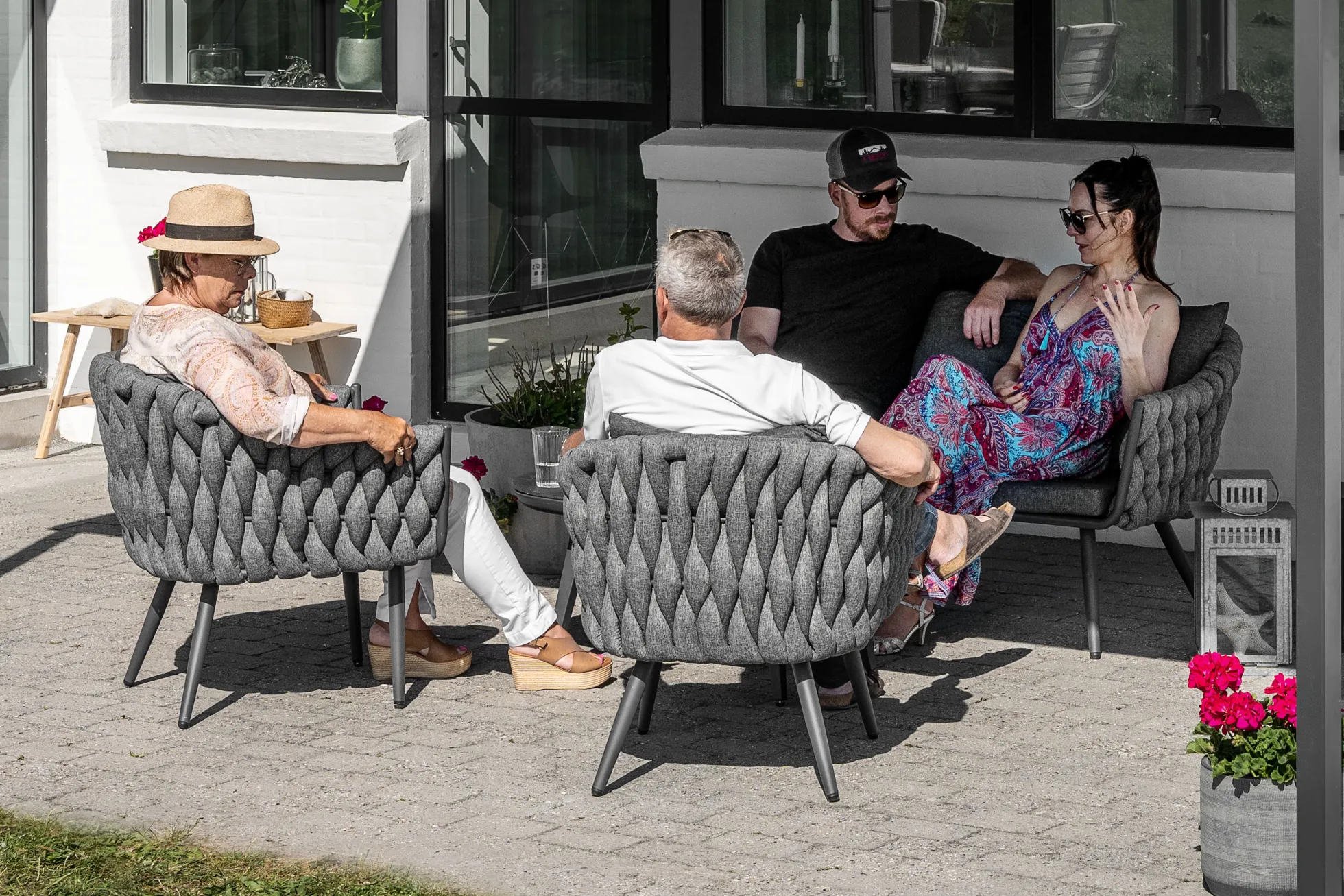 Porto sofasæt grå