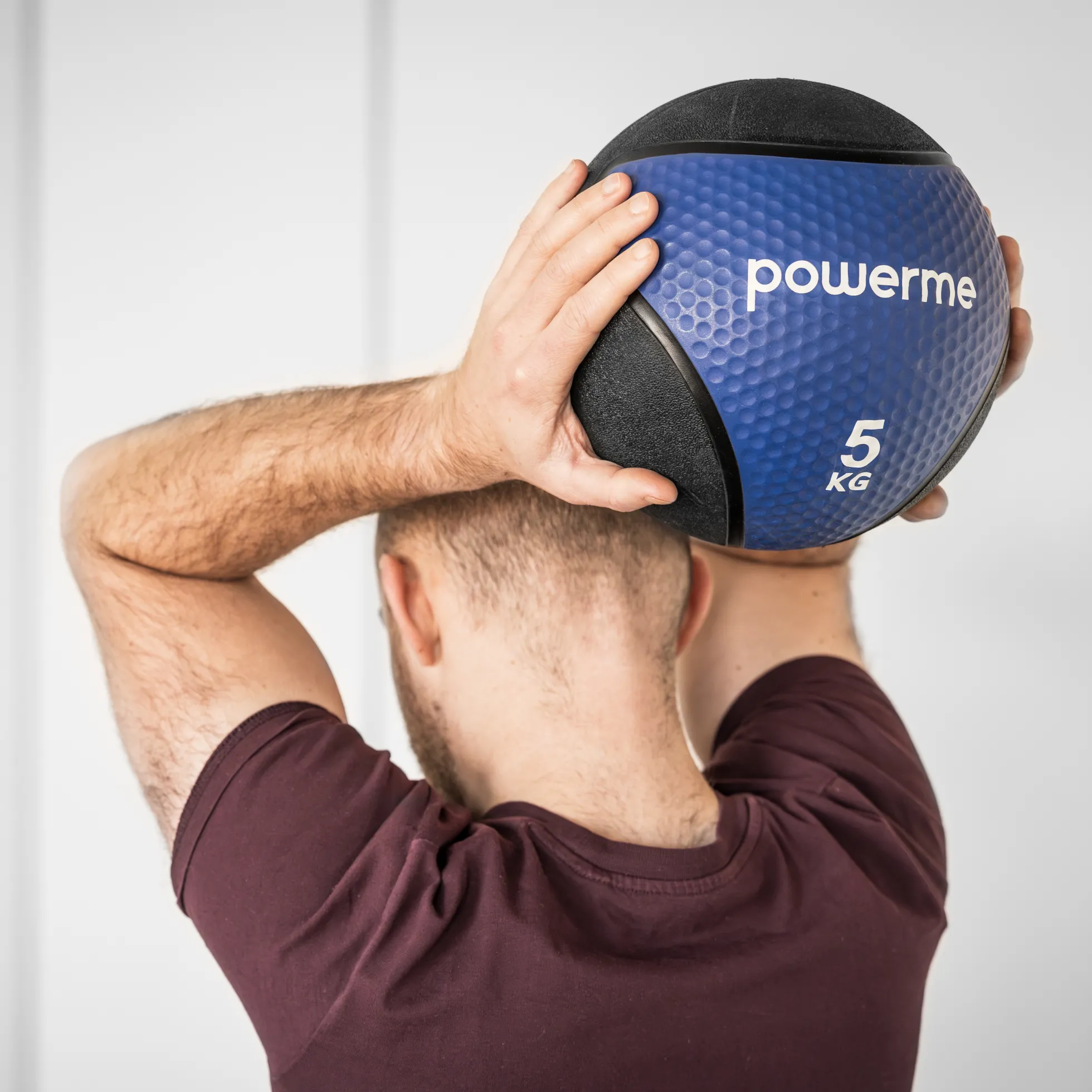 Powerme medicinbold 5kg blå/sort