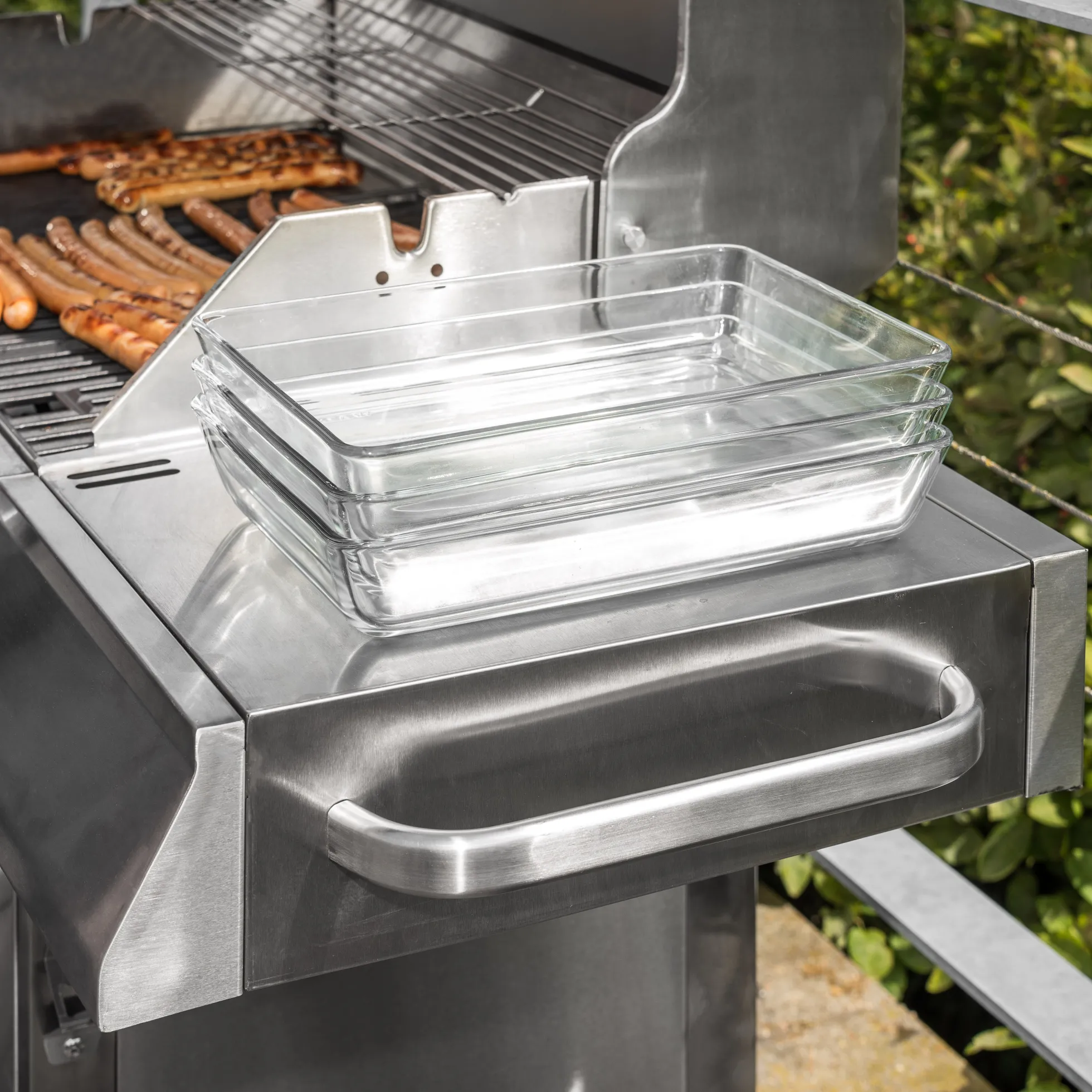 Premium gasgrill med 4 brændere og sideblus