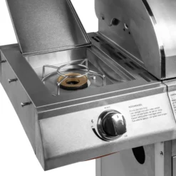 Premium gasgrill med 4 brændere og sideblus