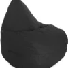 Premium oval sækkestol sort