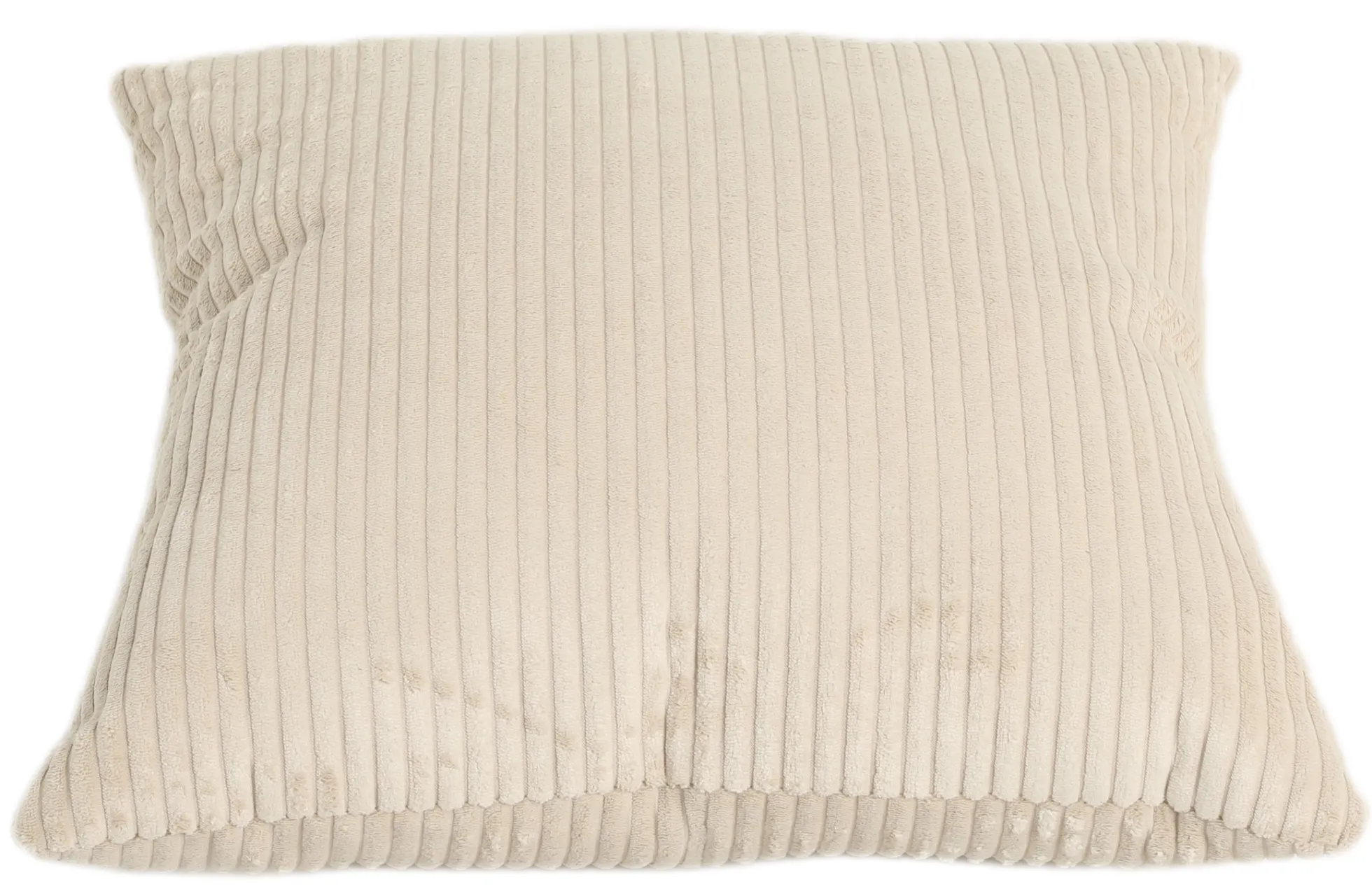 Pude fløjl beige 50x50cm