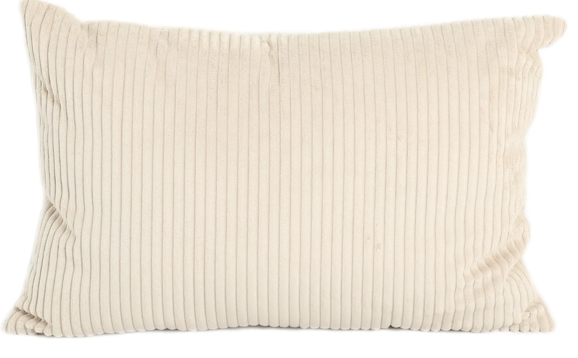 Pude fløjl beige 60x40cm