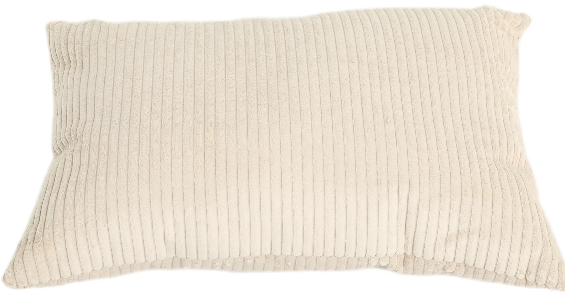 Pude fløjl beige 60x40cm