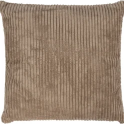 Pude fløjl gråbrun 50x50cm