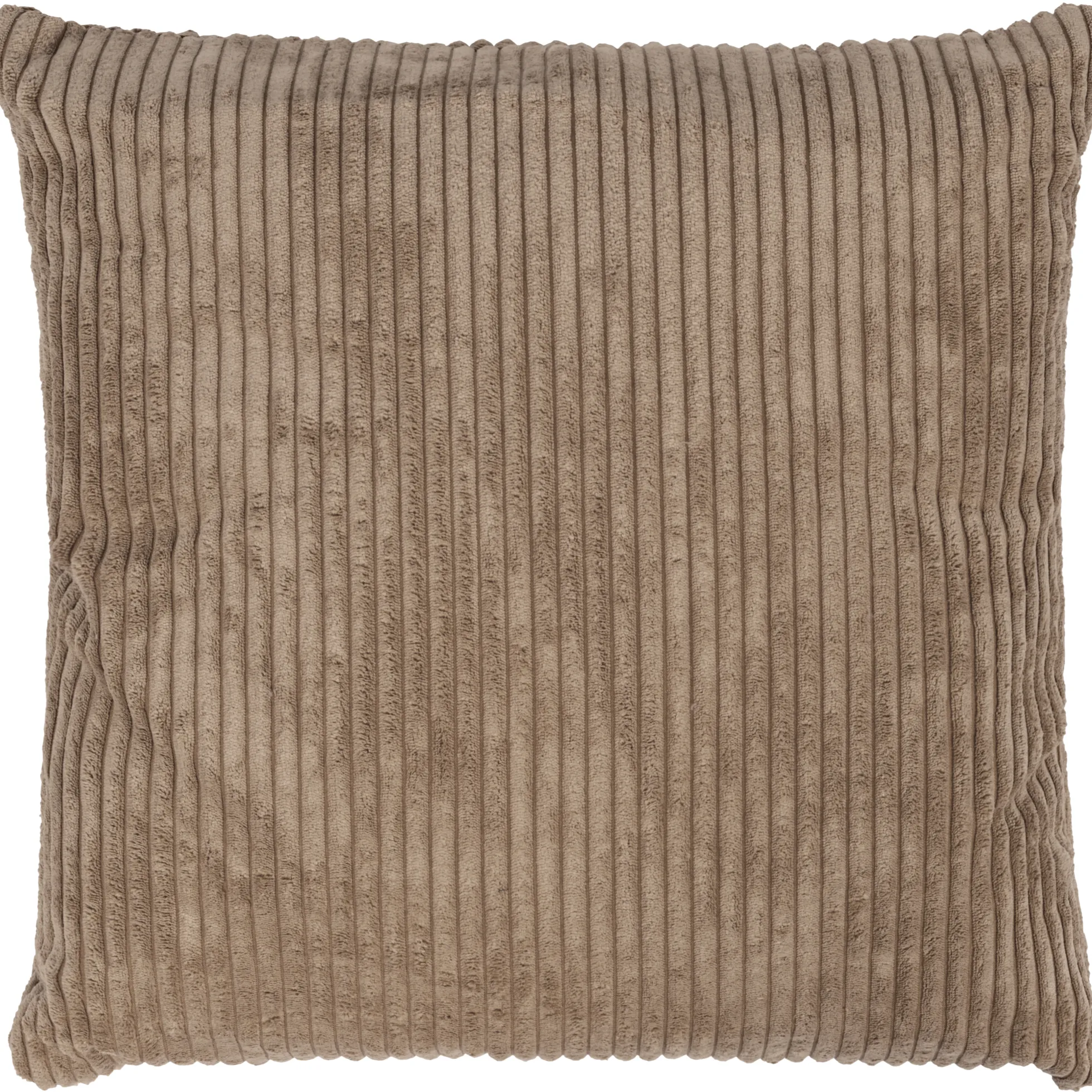 Pude fløjl gråbrun 50x50cm