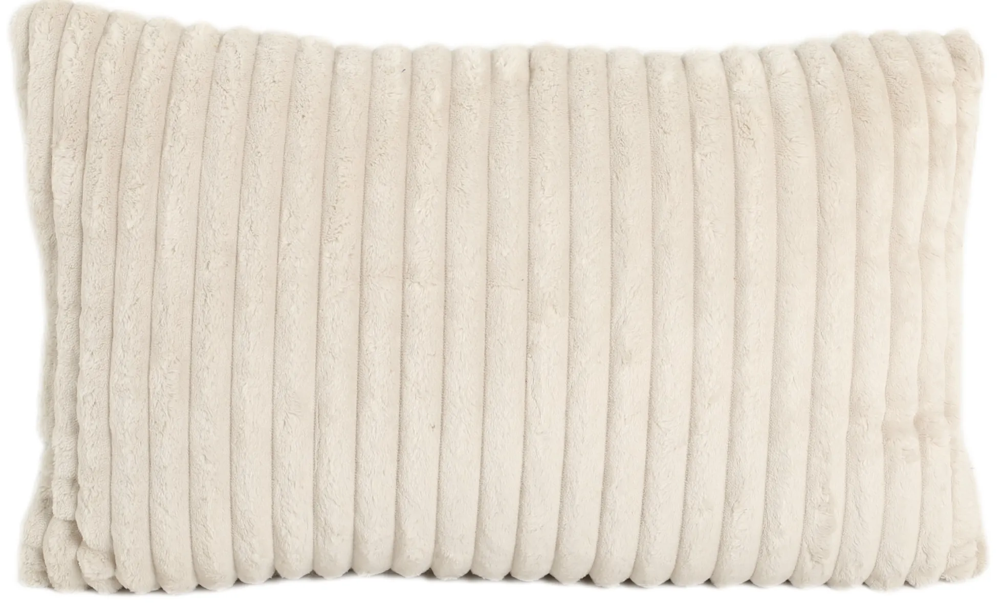 Pude imiteret pels beige 60x40cm
