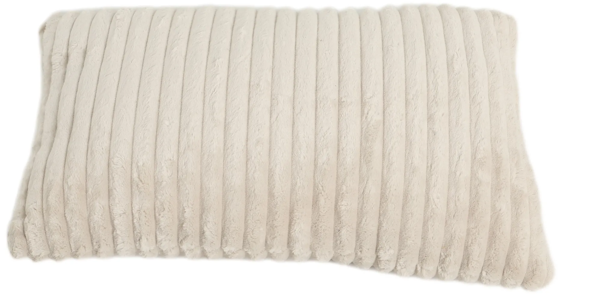 Pude imiteret pels beige 60x40cm