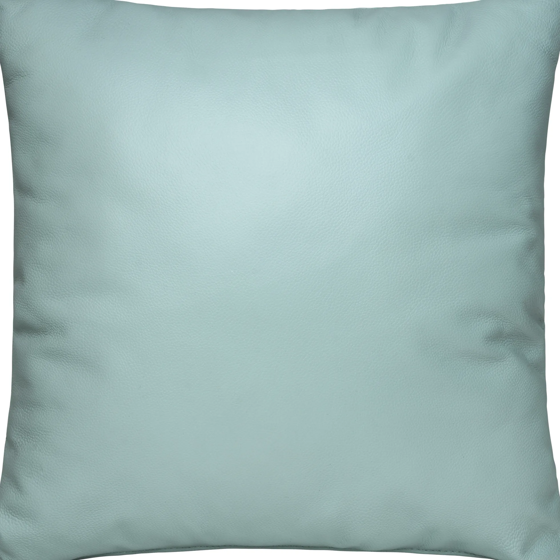Pude læder mintgrøn 38x38cm