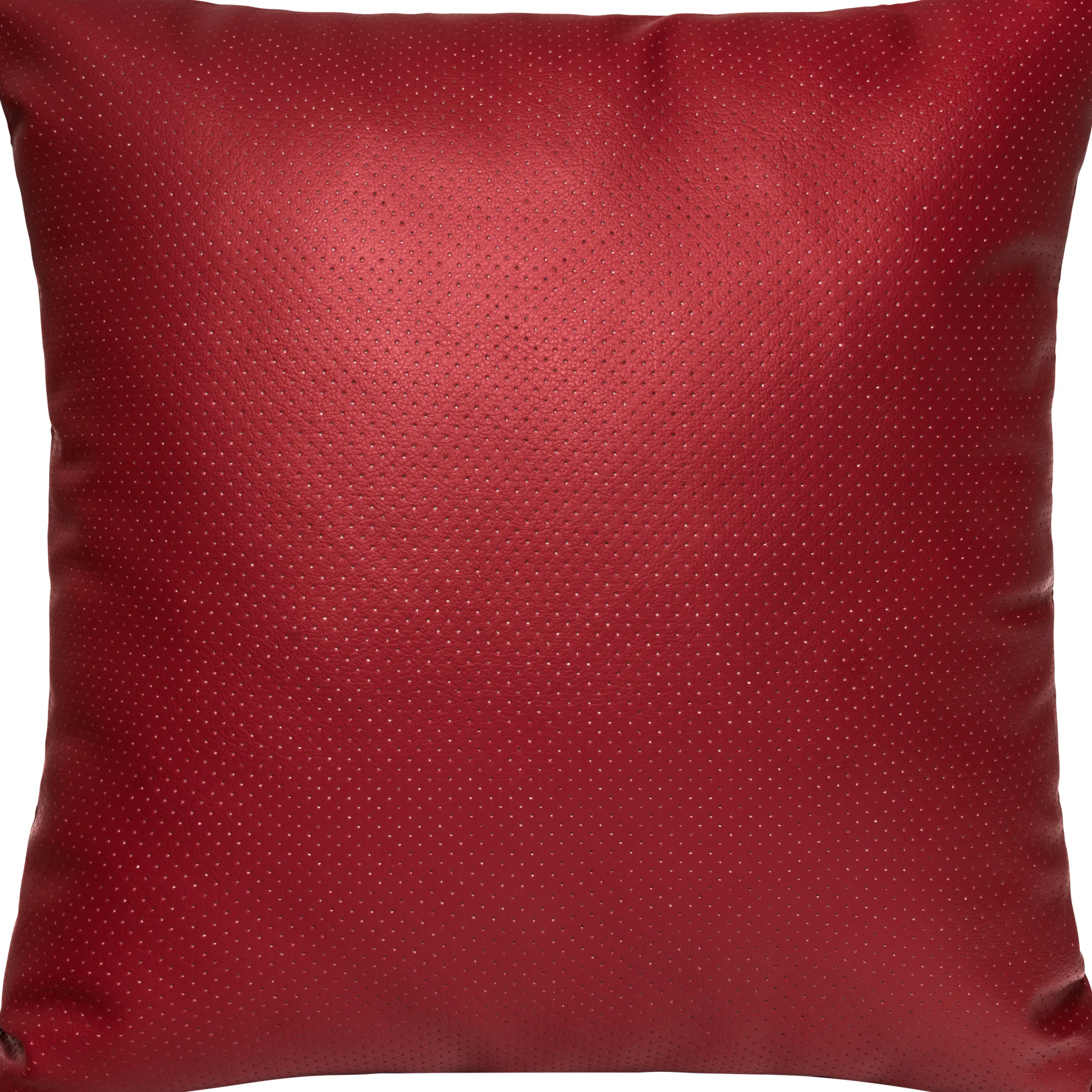 Pude læder rød 38x38cm
