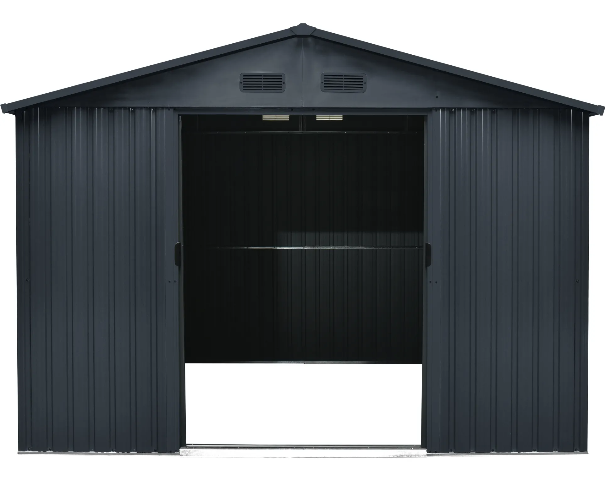 Redskabsskur stål antracit 7.2m2