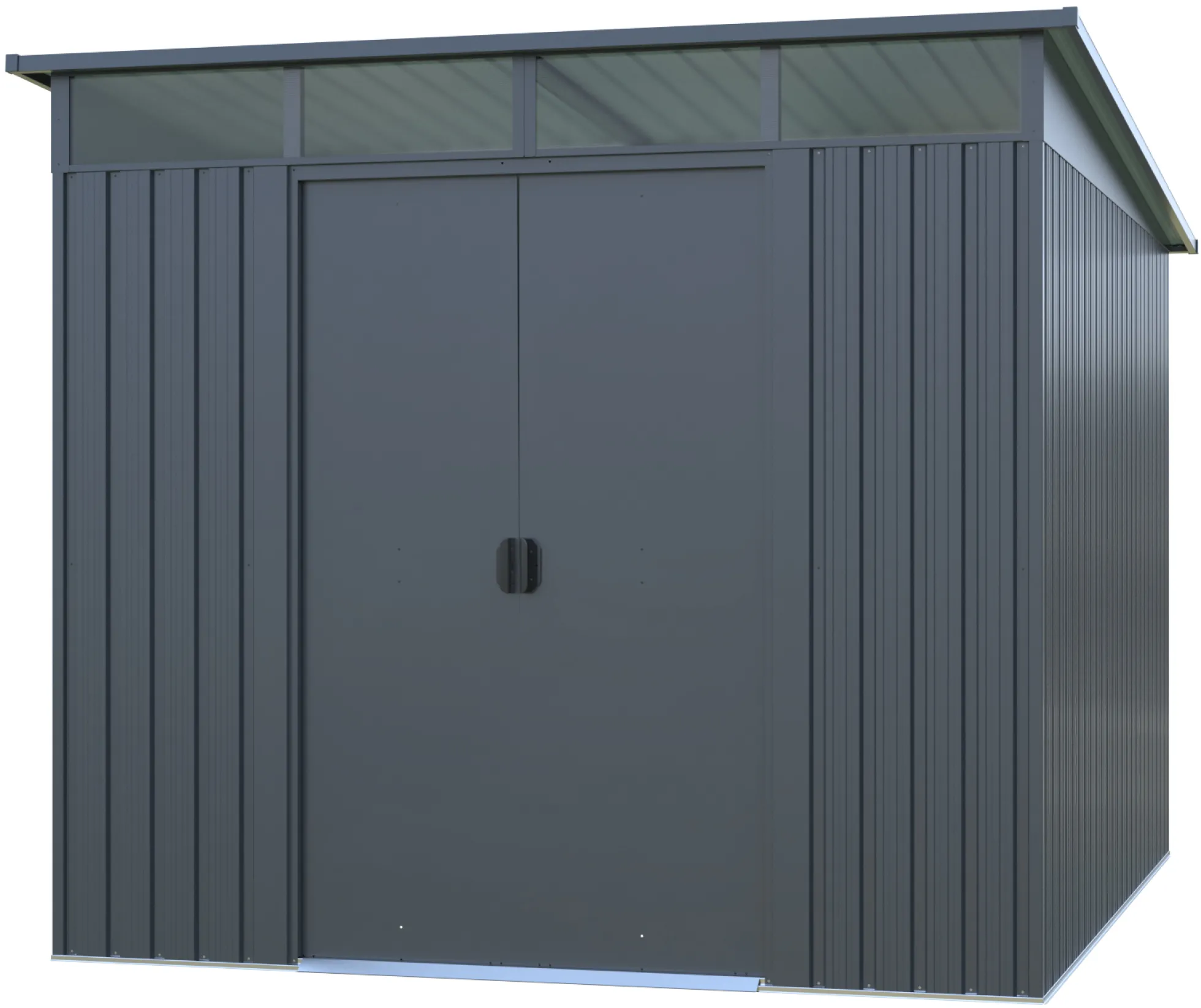Redskabsskur stål antracit 6.6m2