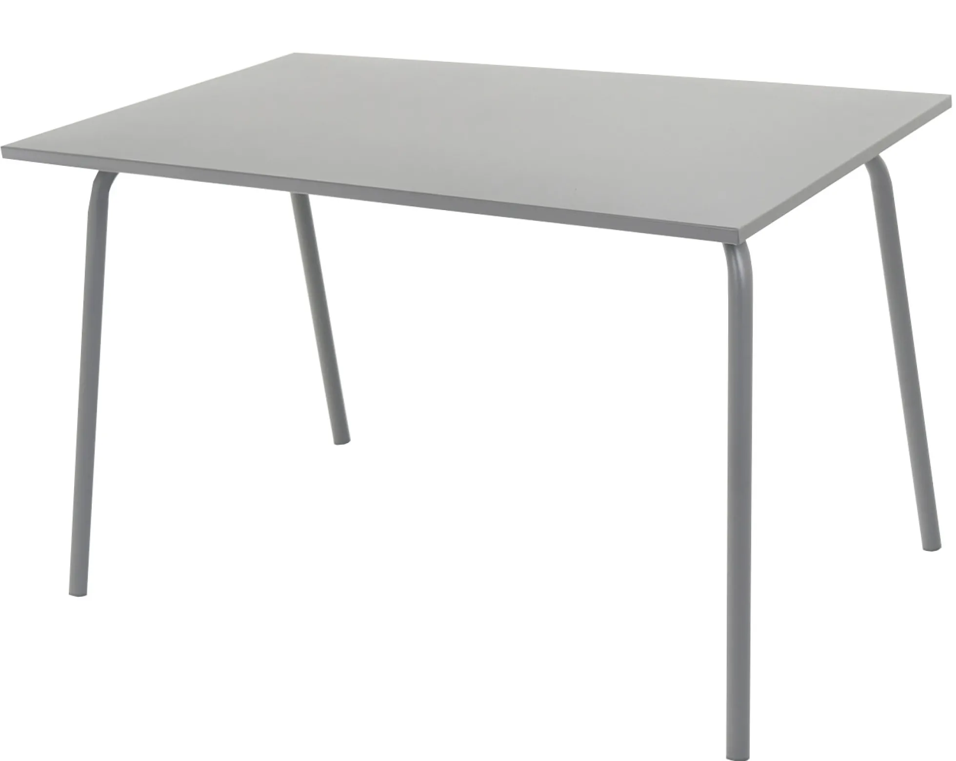 Rektangulært bord metal mørkegrå 120x70x71cm