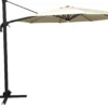 Roma parasol 360-rotation LED beige 3m