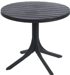 Rundt havebord sort ø90cm