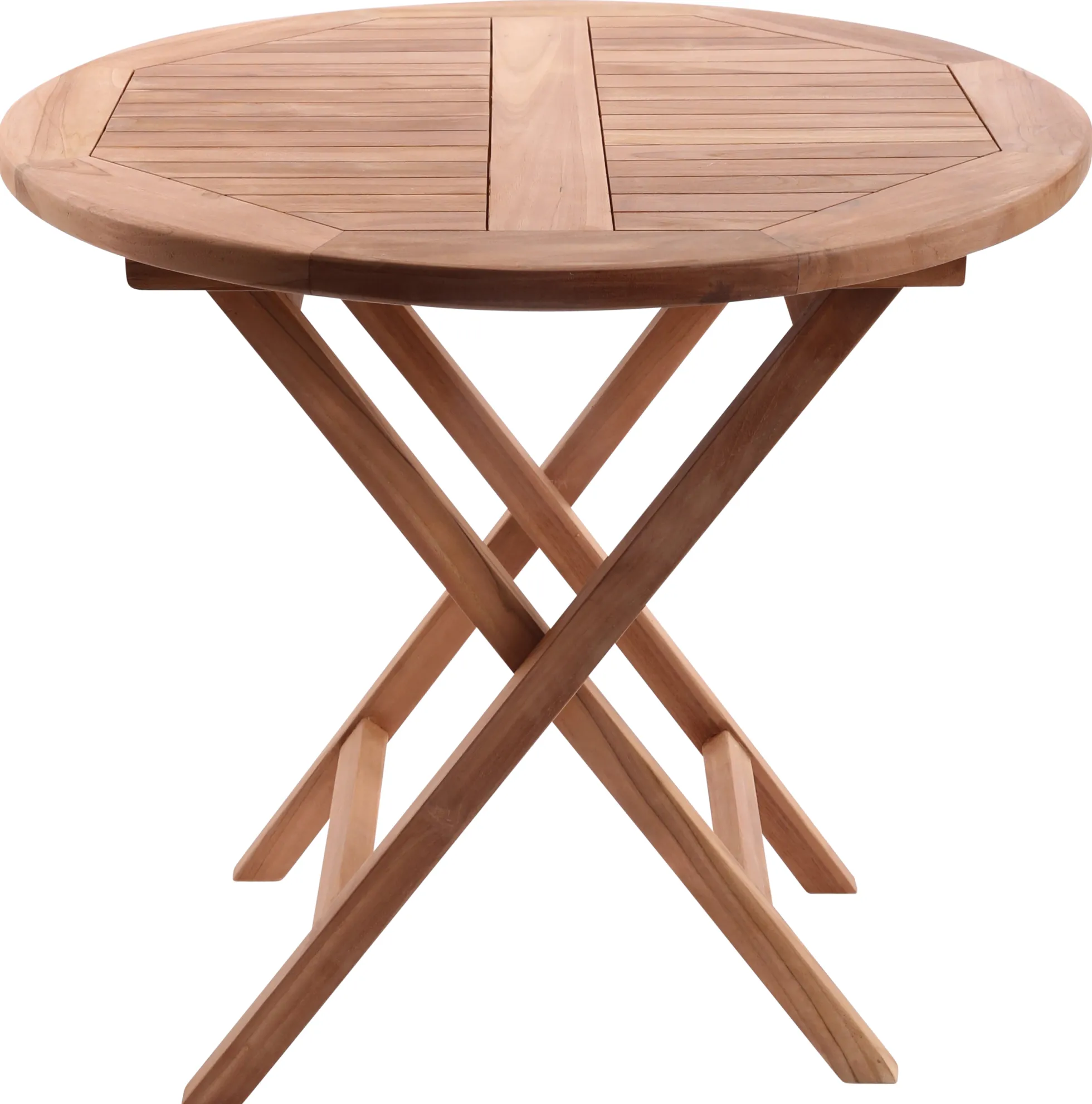Rundt havebord teaktræ ø80cm