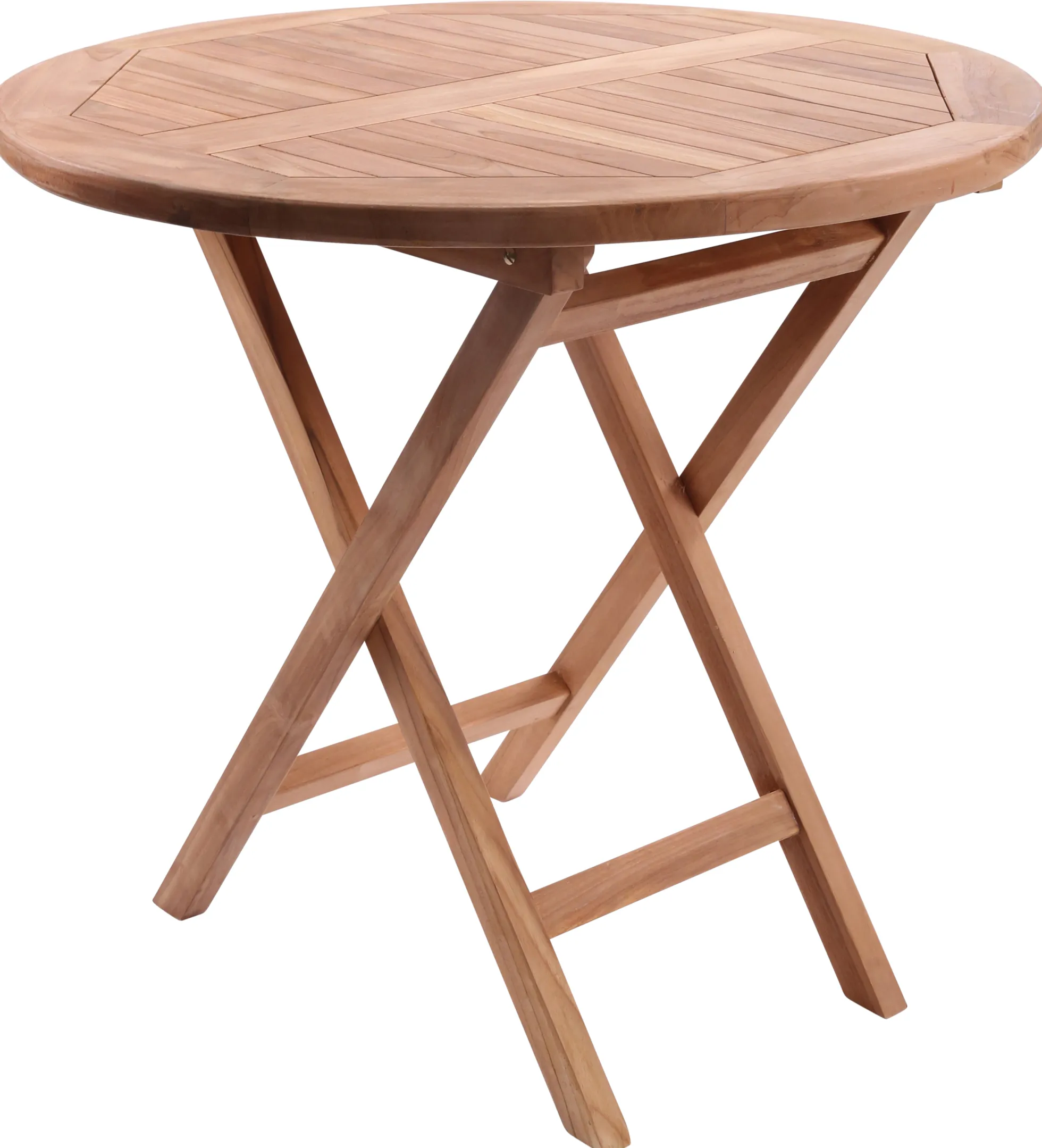 Rundt havebord teaktræ ø80cm