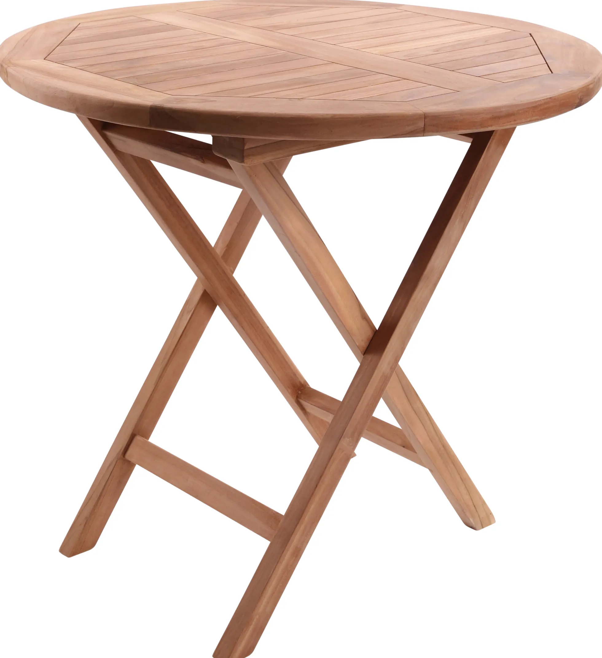 Rundt havebord teaktræ ø80cm