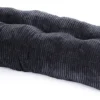 Ryghynde fløjl antracitgrå 120x40x15cm