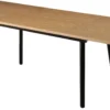 San Marino sildeben med skråben 240x90x76cm natur/sort