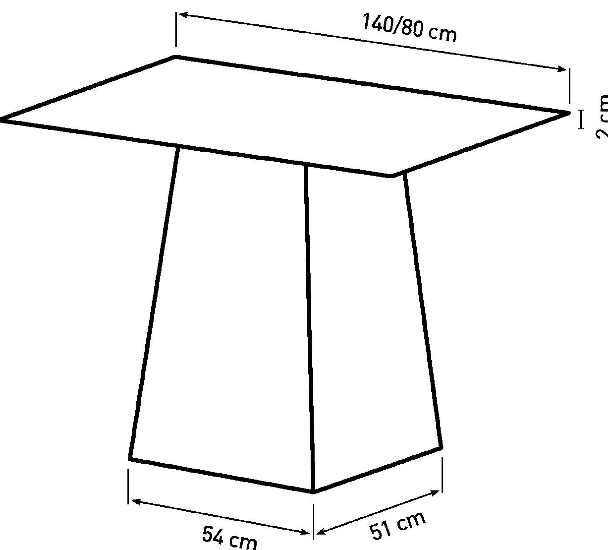 Sanremo 80/140x140x75cm eg/natur