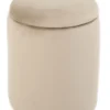 Sarda med opbevaring velour beige