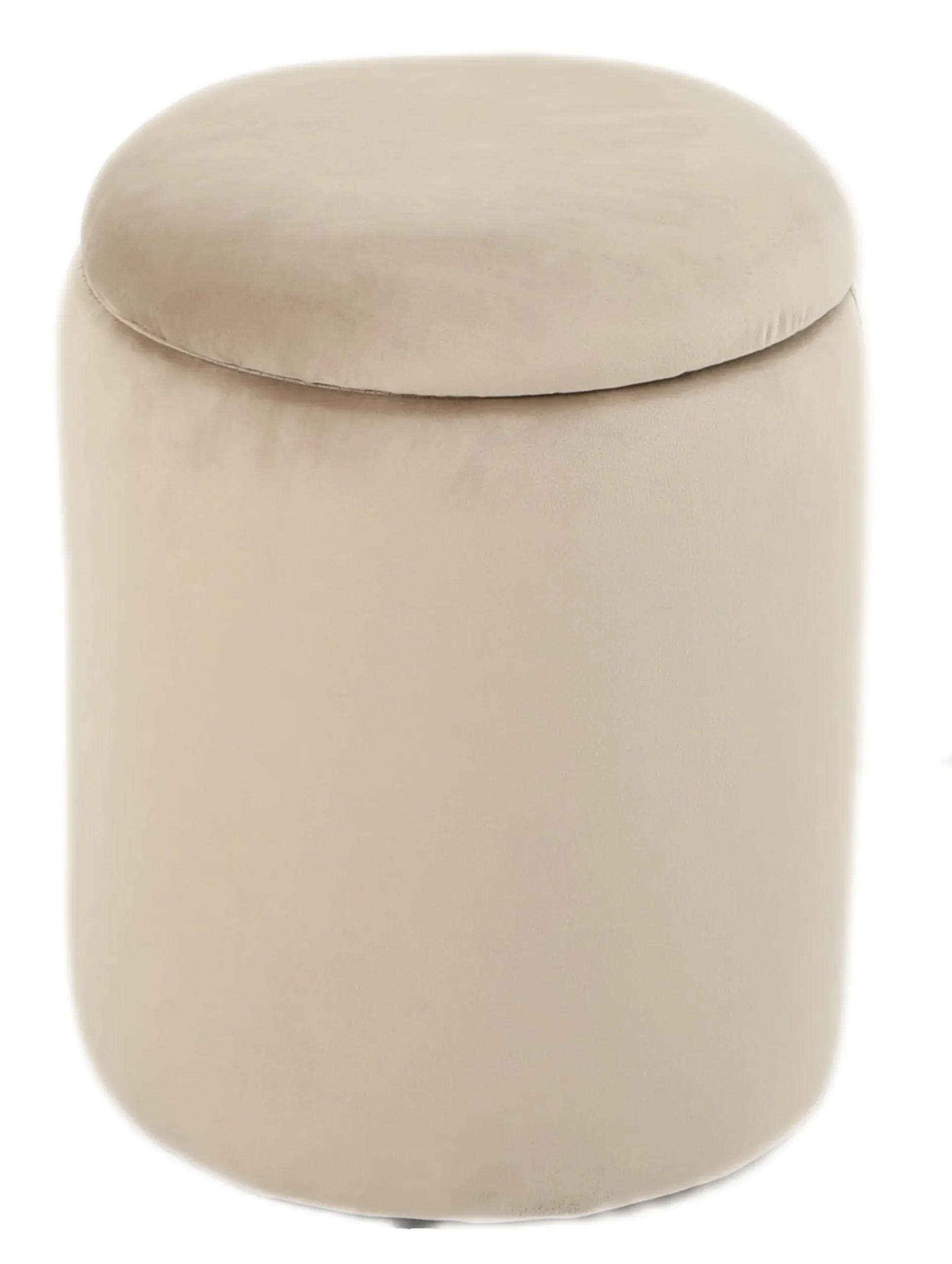Sarda med opbevaring velour beige