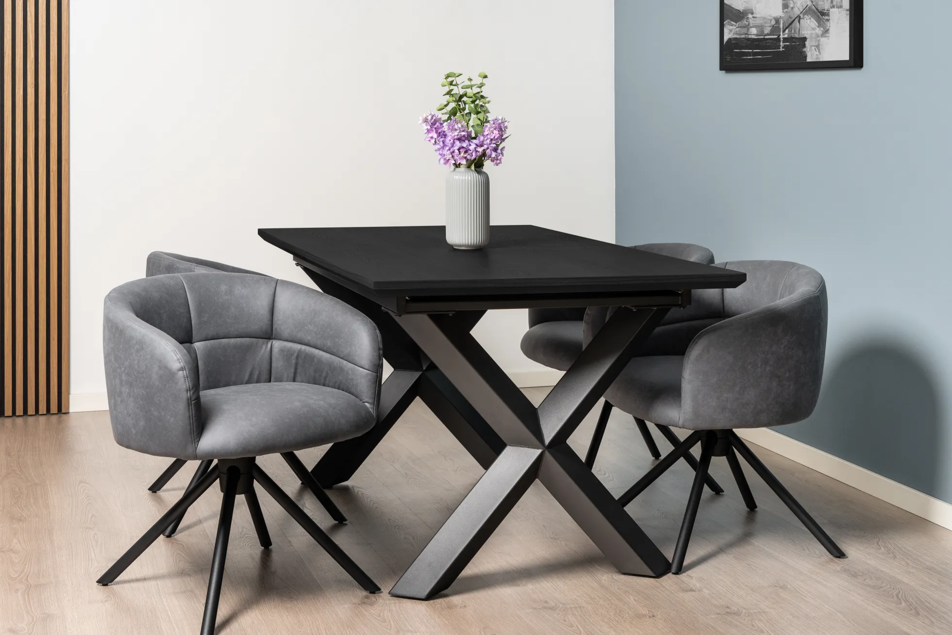 Silje med drejefunktion suede grå