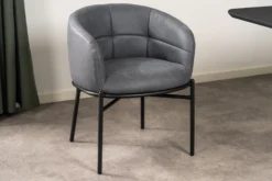Silje stof suede grå