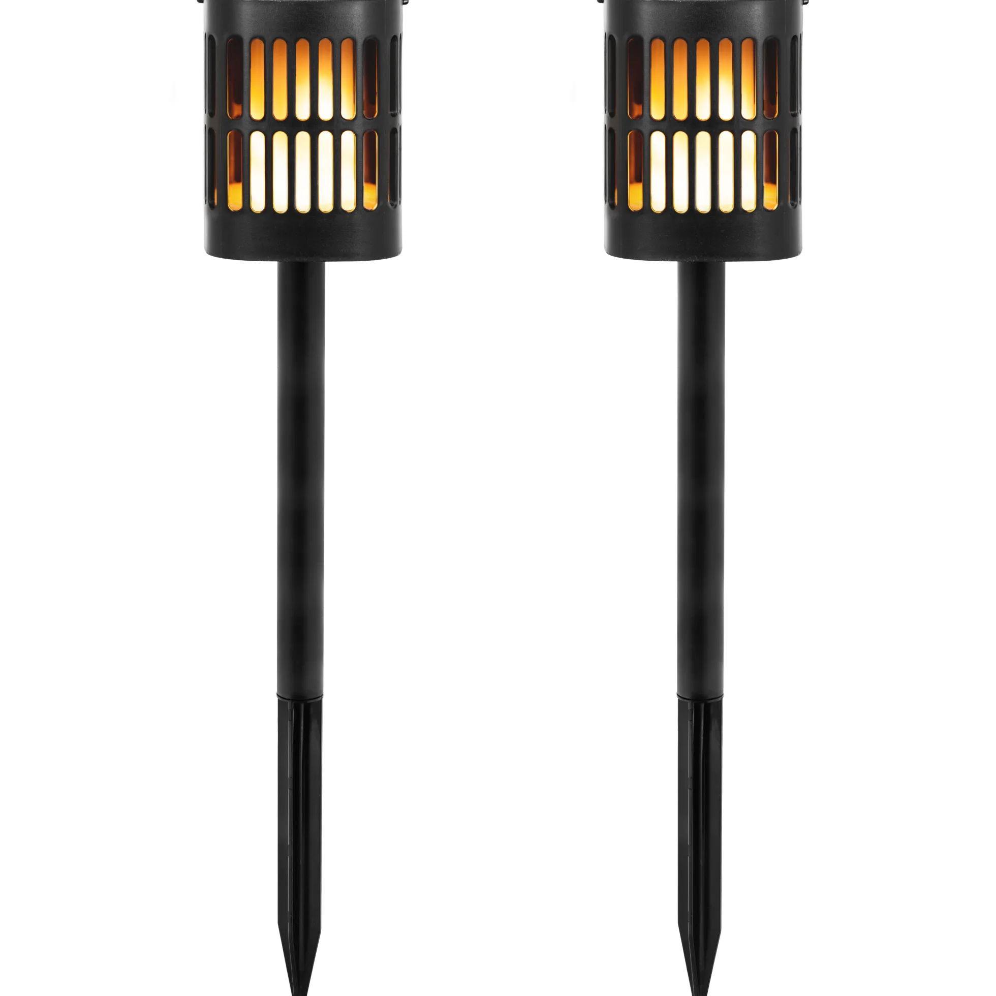 Solar lanterne med flamme