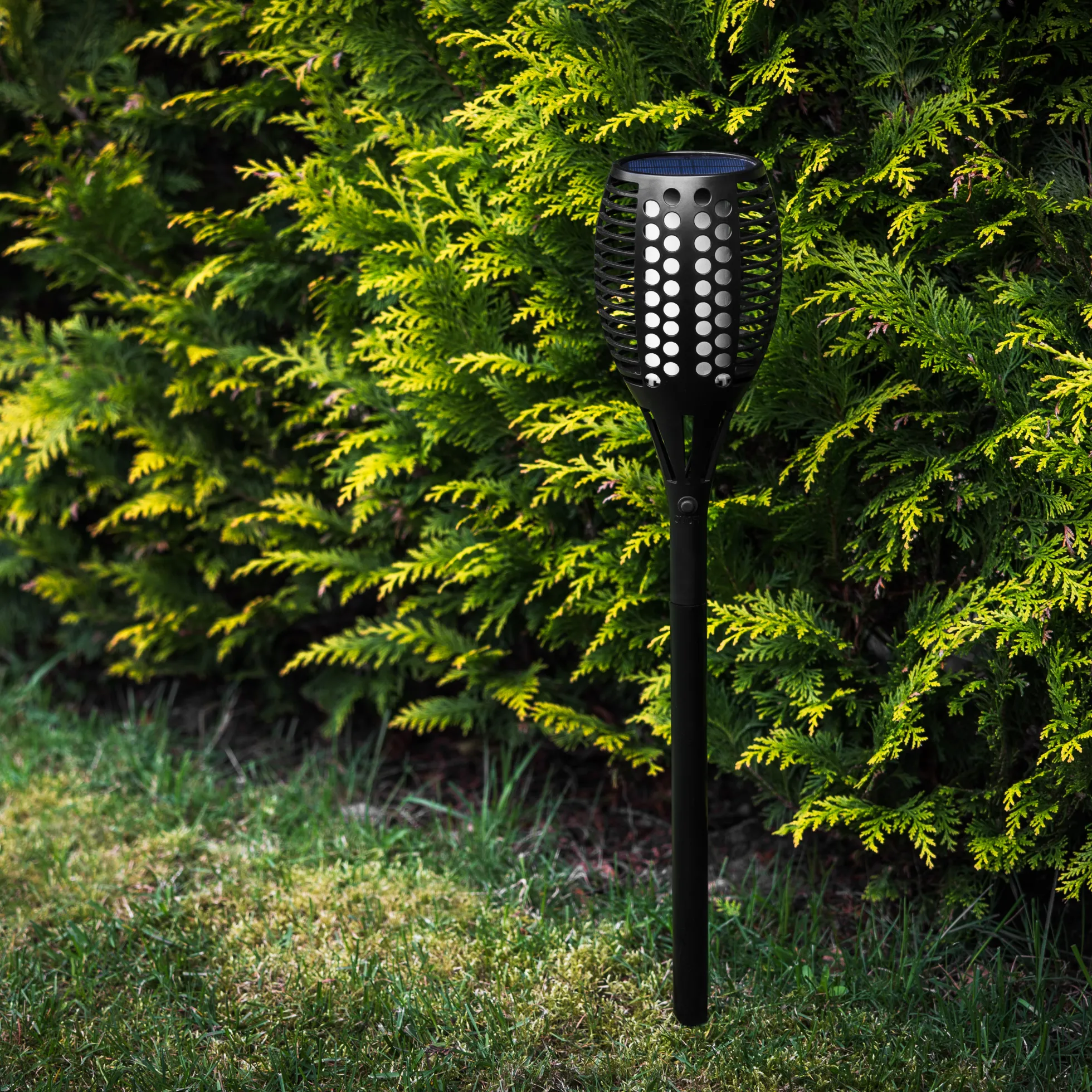 Solcelle fakkel 96 LED flerfarvet