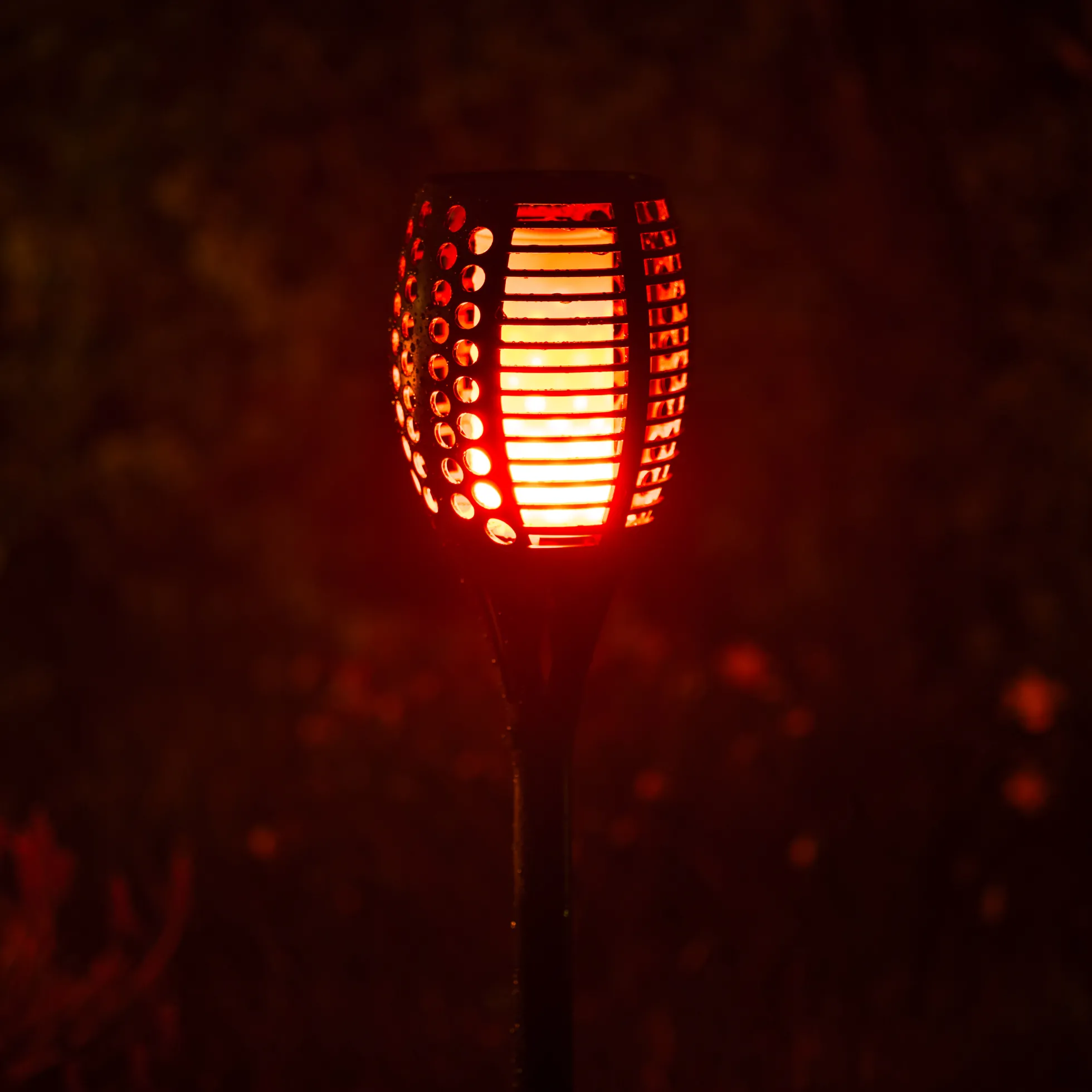 Solcelle fakkel 96 LED flerfarvet