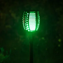 Solcelle fakkel 96 LED flerfarvet