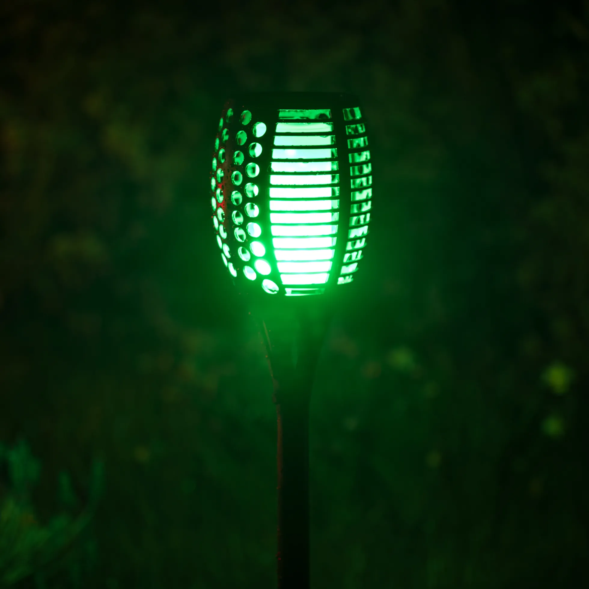 Solcelle fakkel 96 LED flerfarvet