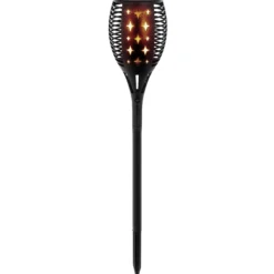 Solcellelampe flamme 96 LED lys
