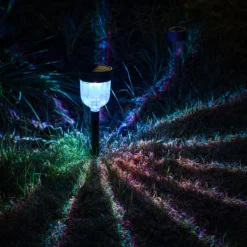 Solcelle lampe med LED lys