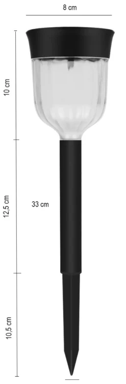 Solcelle lampe med LED lys