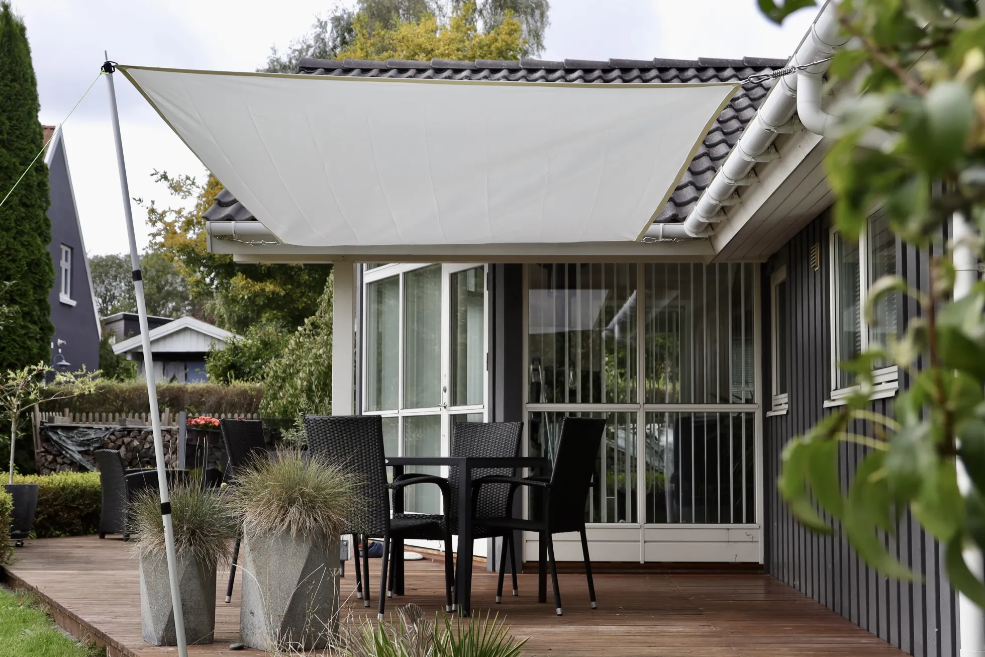 Solsejl creme LUX 2x4m